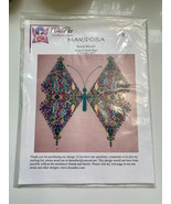 Mariposa Rose Blush Kurdy Biggs Geometric Art Canvas Needlepoint Pattern... - $23.38