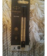 Parker Quink Black For Rollerball Refills Set Of 2 - $21.78