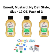 Emeril, Mustard, Ny Deli Style, Size - 12 OZ, Pack of 3 - £11.96 GBP