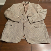 Jos. A. Bank Mens Two Button Suit Jacket Beige 100% Silk Textured Pocket... - $32.99