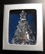 Mikasa Christmas Ornament Crystal Christmas Tree Bell and Clapper Origin... - £6.40 GBP