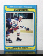 1979-80 O-Pee-Chee Record Breakers Rookie #162 Don Maloney New York Rangers - £1.51 GBP