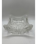 Vintage 1970s Tapio Wirkkala Art Glass Dish Finland Modern Ice Textured ... - $66.75