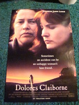 DOLORES CLAIBORNE - MOVIE POSTER WITH KATHY BATES AND JENNIFER JASON LEIGH - £16.52 GBP