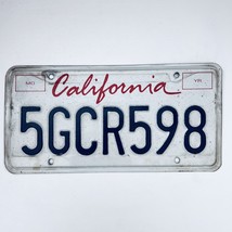  United States California Lipstick Passenger License Plate 5GCR598 - £13.13 GBP