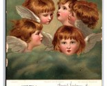 Heads of Angels Painting by Joshua Reynolds UDB Postcard W7 - $2.92
