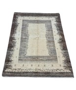 Handmade Vintage Persian Gabbeh Rug 4.7&#39; x 7&#39; (146cm x 214cm), 1980s - 1... - $37,814.33 MXN