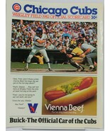 1982 Chicago Cubs Los Angeles Dodgers Official Scorecard Wrigley Field 0... - $198.60 MXN
