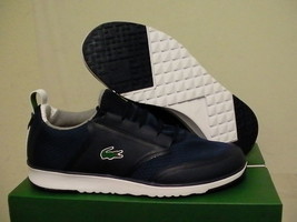Lacoste men shoes L.IGHT LT12 spm txt/syn dark blue training size 9 new  - £78.99 GBP