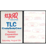 TLC OTTO Cloth Radio Pass From the 1994Crazy Sexy Cool Tour at Tucson Co... - £5.44 GBP