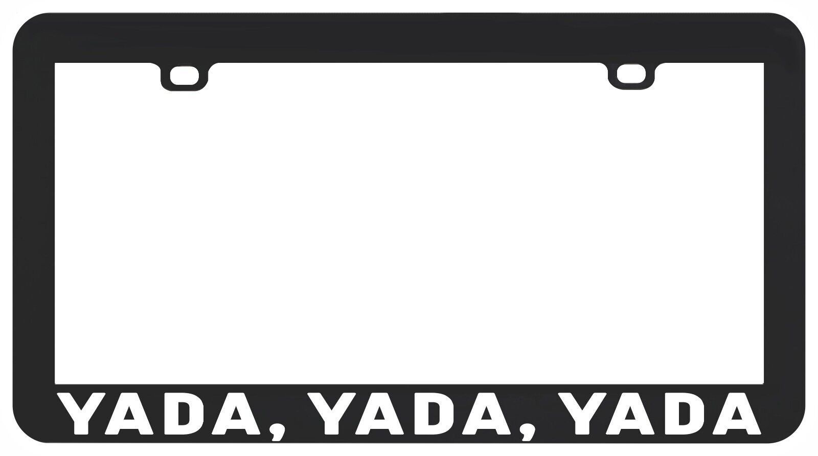 Yada Yada Yada Retro TV Shirt 90s Sitcom Nerd license plate frame - $6.92