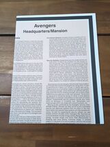 TSR Marvel Super Heroes Avnegers Archives Avengers Headquarters/Mansion ... - $27.17 CAD
