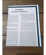 TSR Marvel Super Heroes Avnegers Archives Avengers Headquarters/Mansion ... - €16,65 EUR