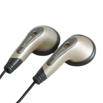 Vintage 1990s Philips earphones stereo Headphones  -3.5mm - Champagne gold - £7.64 GBP