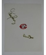 Tony Perez Norm Charlton Signed 8.5x11.25 Paper Cincinnati Reds Autographed - $19.79