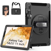 Samsung Galaxy Tab S8 Case 2022: Heavy Duty Shockproof Rugged Protective Cover W - £39.17 GBP