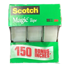 Scotch Magic Tape, Numerous Applications, Invisible 3/4 x 350 Each Roll - £8.66 GBP