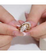 Marquise Moissanite Ring 925 Silver Solitaire Curve Style Engagement Rin... - $326.31 CAD