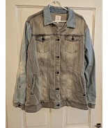LuLaRoe Women&#39;s Size XXL Two Tone Blue Denim Jean Jacket Coat NWOT - $24.70