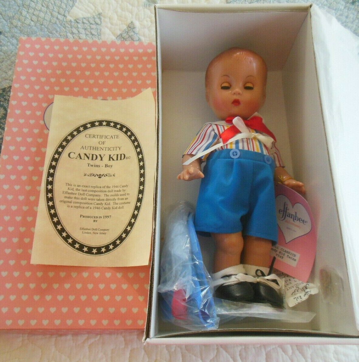 Effanbee Doll "Candy Kid Twins" Boy 11.5" 1997 Brand New - £76.66 GBP