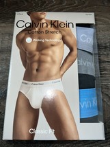 Calvin Klein ~ 3-Pair Mens Hip Brief Underwear Cotton Blend Classic Fit ~ L - £25.63 GBP