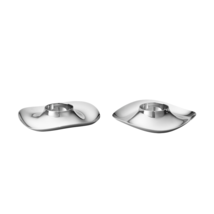 Cobra by Georg Jensen Stainless Steel Egg Cup Set 2pc Modern - New - $58.41