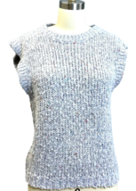 VTG 80s Pretense Lavender Speckled Tweed Sweater Vest S Womens Knit Taiwan - $34.60
