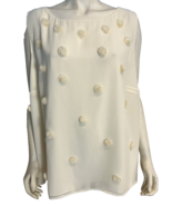 RSVP by Talbots Ivory Floral Puff Sleeveless Flowy Top, Women's Size 3X,... - €32,38 EUR