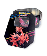 Crown Zenith Pokemon Storage Tin: Galarian Zapdos with Articuno and Moltres - $17.74 CAD