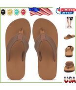 Durable Men&#39;s Flip Flops - Soft EVA Midsole and Non-Slip Outsole Size 7-15 - $55.93 CAD