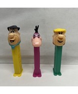 Flintstones Pez Dispenser Lot Of 3 Dino Fred Barney Vintage - $8.86