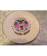 Bicentennial Collectors plate America USA flag patriotic gold trim  - £8.65 GBP