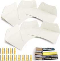 White Dove Color Coated Steel Constructed Hidden Bookshelf With, 6 Pcs.. - $30.99