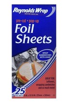 Reynolds Wrappers Pop-Up Foil Sheets,  25-ct. - $8.99