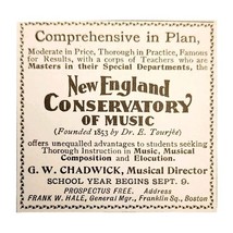 New England Conservatory Of Music 1897 Advertisement Victorian Boston AD... - $368.12 MXN