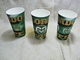 3 COLORADO STATE RAMS Licensed 3-D Holographic 16oz Spirit Cups-Football... - £15.69 GBP