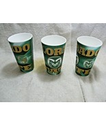 3 COLORADO STATE RAMS Licensed 3-D Holographic 16oz Spirit Cups-Football... - £15.71 GBP