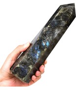 Large Labradorite Crystal Tower Natural Healing Crystal Point Obelisk 6 ... - $97.56