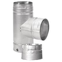 Duravent Pellet Stove Pipe Vent 3 Inch Tee Clean Out Cap Chimney Accessory Parts - £45.18 GBP