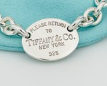 Return To Tiffany Oval Tag Charm Bracelet in Sterling Silver FREE Shipping - £299.61 GBP