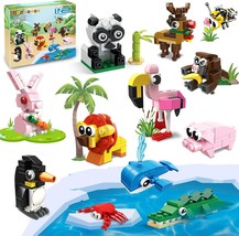 Party Favors for Kids 12 Pack Animals Building Blocks Toy for Easter Gif... - $30.45