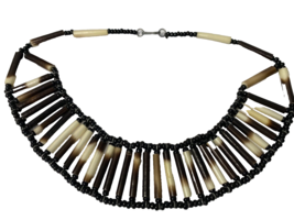 African Artisan Made Beaded Collar Necklace 15 Inches - $17.20 CAD