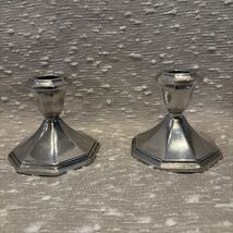 Vintage Wilton Armetale Pewter Candlestick RWP Candle Holders X2 - $385.22 MXN