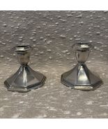 Vintage Wilton Armetale Pewter Candlestick RWP Candle Holders X2 - $385.22 MXN