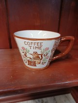 Tilso Japan Vintage Coffee Cup Mug Coffee Time Brown Sponged This Belongs To - £11.60 GBP