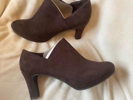 NWOB X Appeal Brown Microfiber Bootie with side zip Size 11 - $21.78