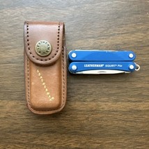 Retired BLUE Leatherman Squirt PS4 Multi-Tool + Pouch, knife, plier, file - £64.49 GBP