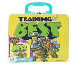 Teenage Mutant Ninja Turtles Lunch Box and 48pc 12.5&quot; x 15&quot; Jigsaw Puzzle - £13.31 GBP