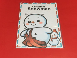 Christmas Snowman - Flannel Felt Board Laminated Story And Pieces - £7.56 GBP