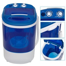 Transparent One-Cylinder Washer Washing Machine W/ Double Knobs Timer Co... - $99.74